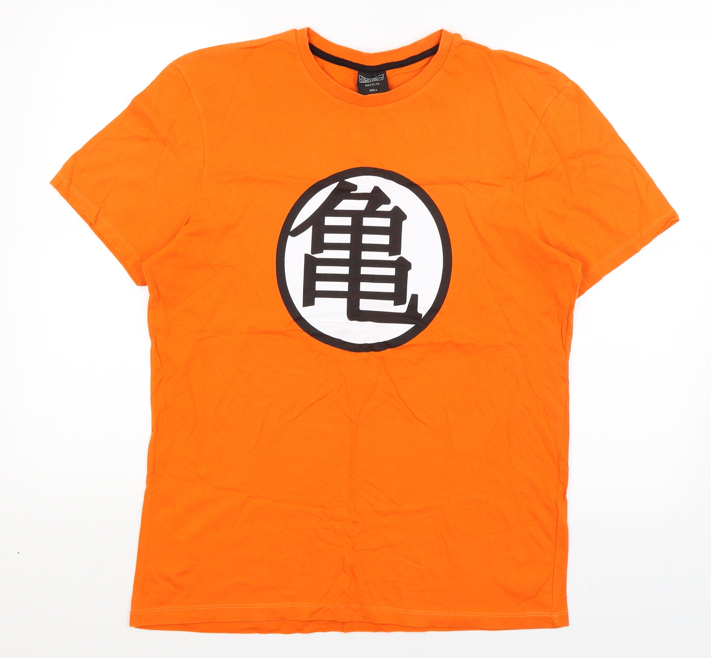 Primark Mens Orange    T-Shirt Size L  - Dragon Ball Z