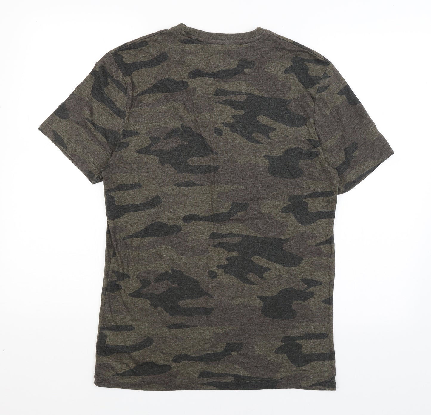 F&F Mens Green Camouflage   T-Shirt Size S