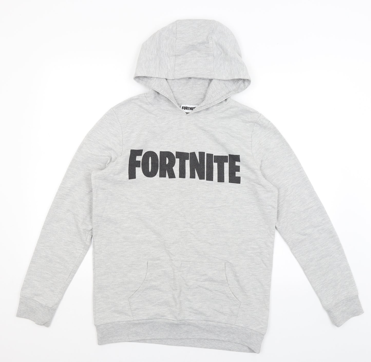 Fortnite Boys Grey   Pullover Hoodie Size 14-15 Years