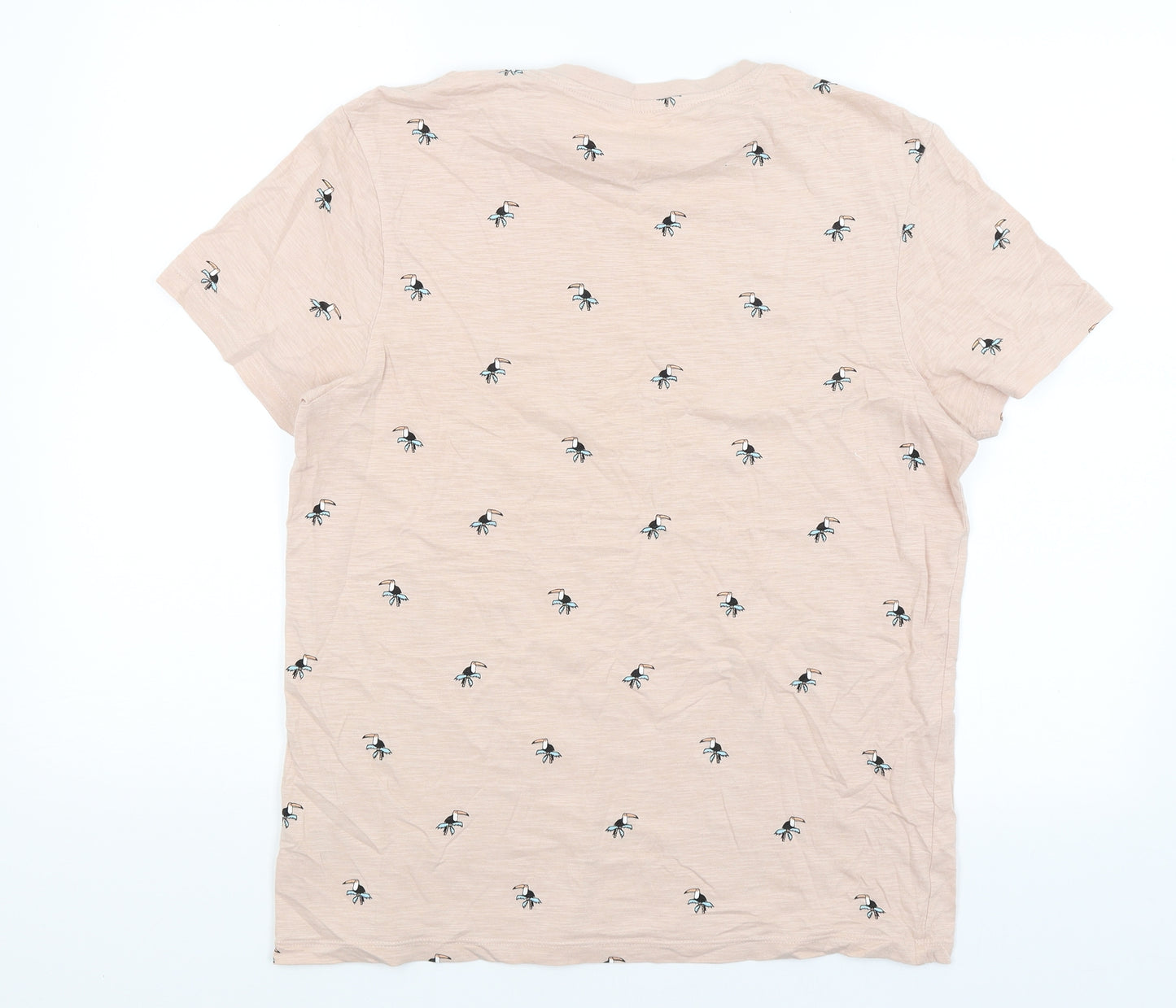 Primark Mens Pink    T-Shirt Size M  - Toucans