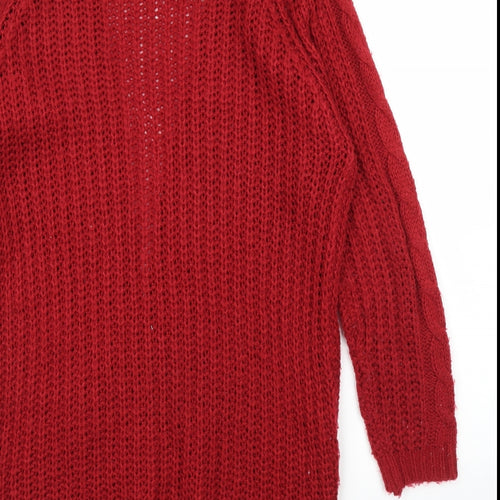 Select Womens Red   Cardigan Jumper Size 14