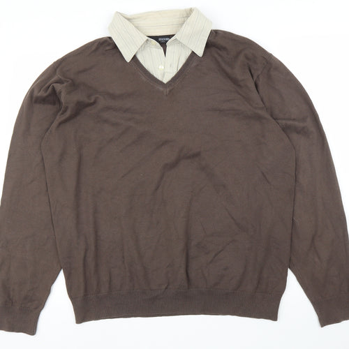 NEXT Mens Brown   Pullover Jumper Size L