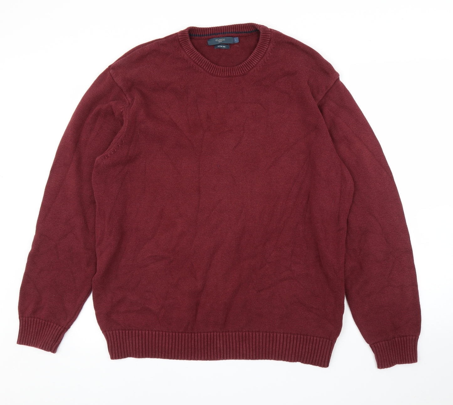 Atlantic Bay Mens Purple   Pullover Jumper Size L