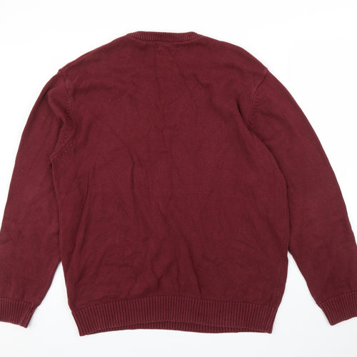 Atlantic Bay Mens Purple   Pullover Jumper Size L