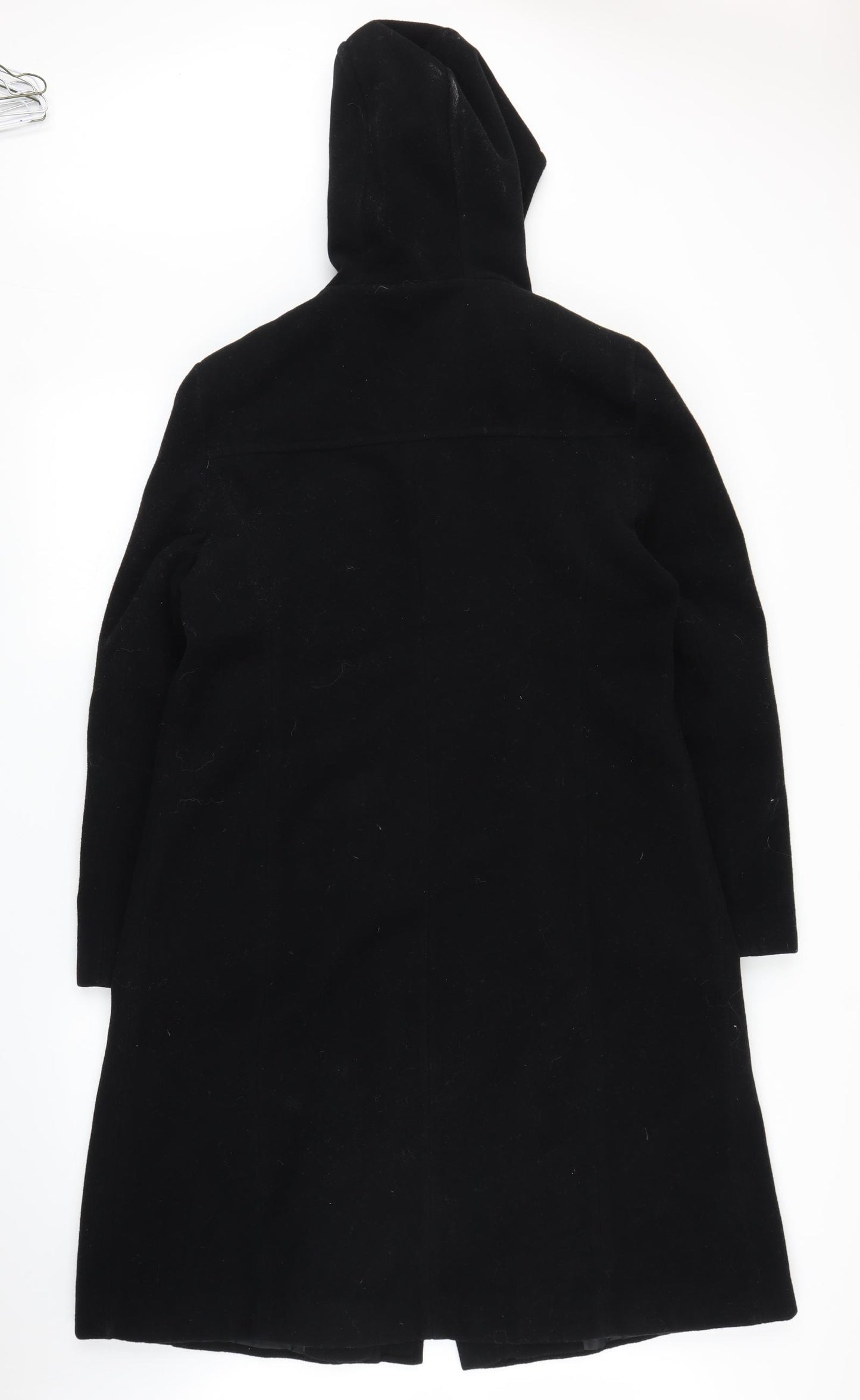 NL Collection Womens Black   Overcoat Coat Size L