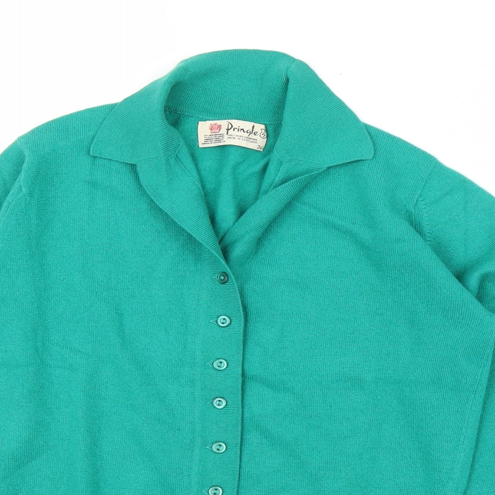 Pringle Womens Green   Cardigan Jumper Size 8