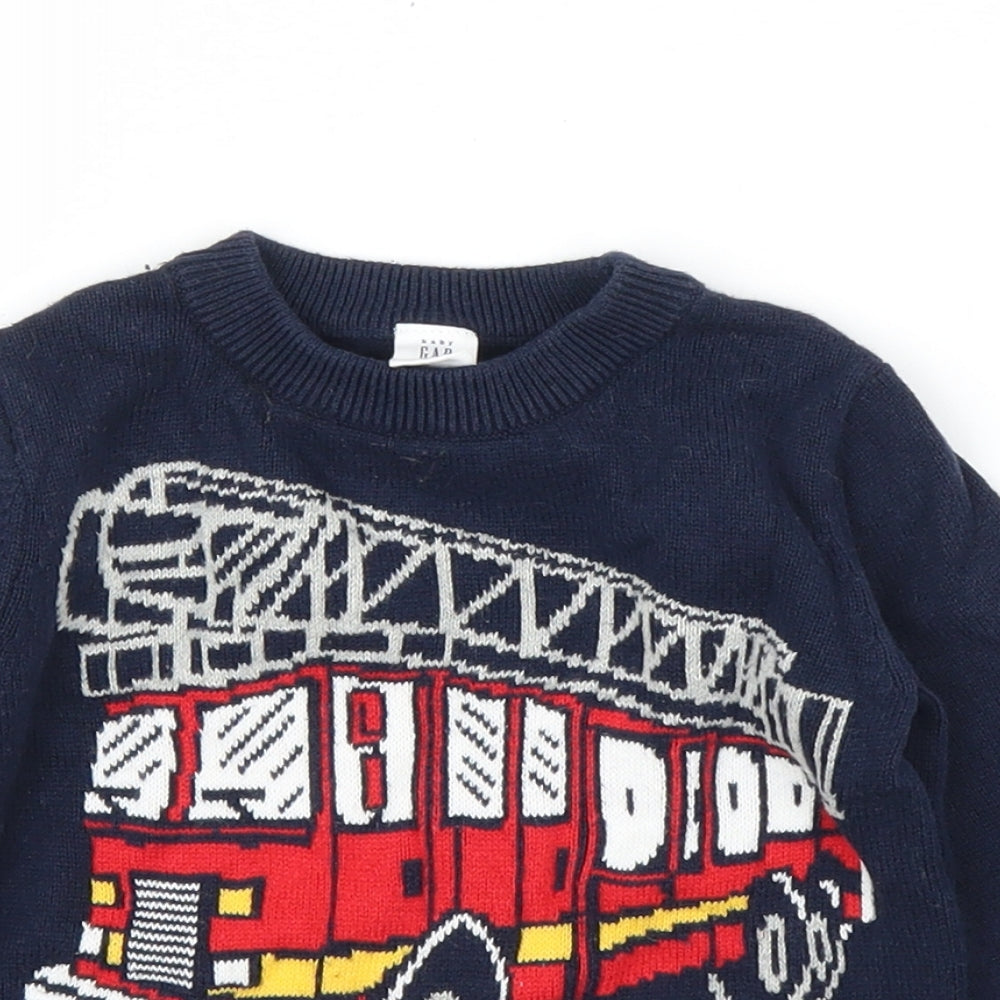 Gap Boys Blue   Pullover Jumper Size 18-24 Months