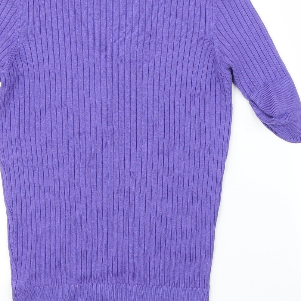 George Womens Purple   Basic Blouse Size 14