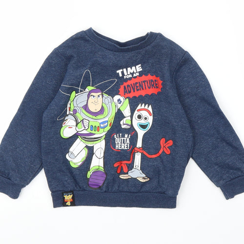 Primark Boys Blue   Pullover Jumper Size 2-3 Years  - Toy Story