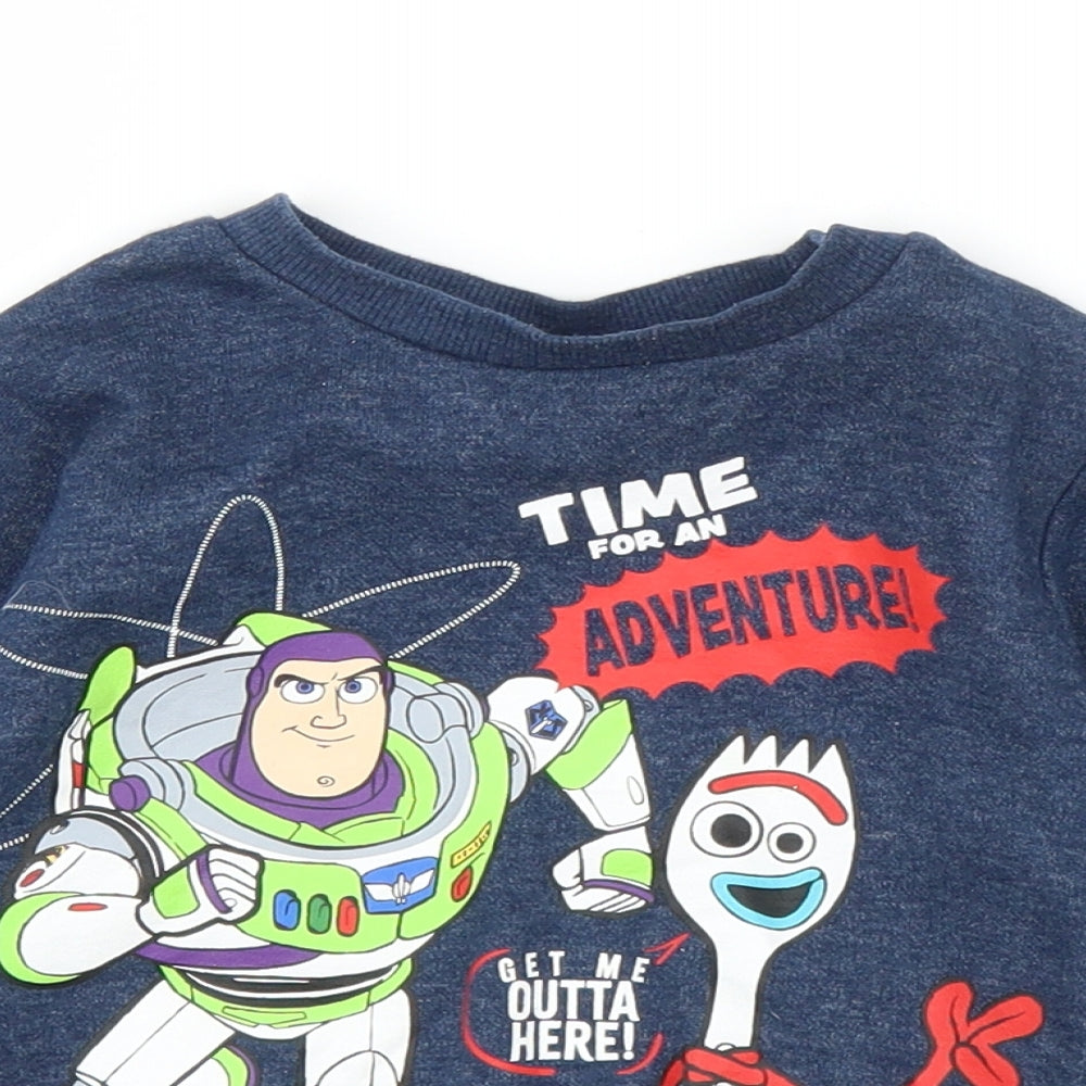 Primark Boys Blue   Pullover Jumper Size 2-3 Years  - Toy Story