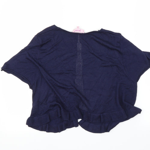 Per Una Womens Blue   Cardigan Jumper Size 14