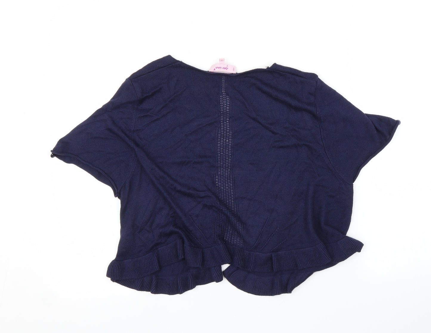 Per Una Womens Blue   Cardigan Jumper Size 14