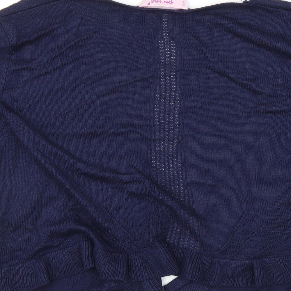 Per Una Womens Blue   Cardigan Jumper Size 14