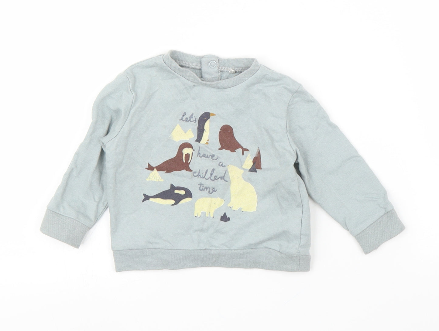 TU Boys Grey   Pullover Jumper Size 3-6 Months
