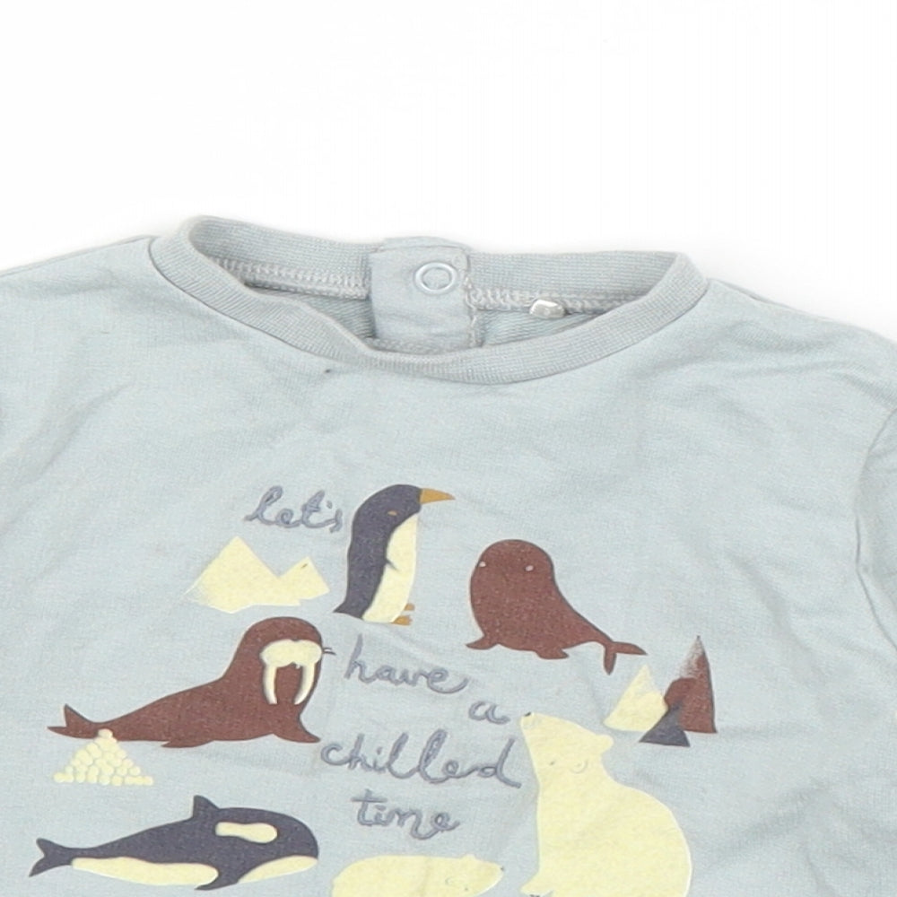 TU Boys Grey   Pullover Jumper Size 3-6 Months