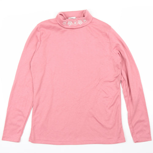 Afibel Womens Pink   Basic Blouse Size 14