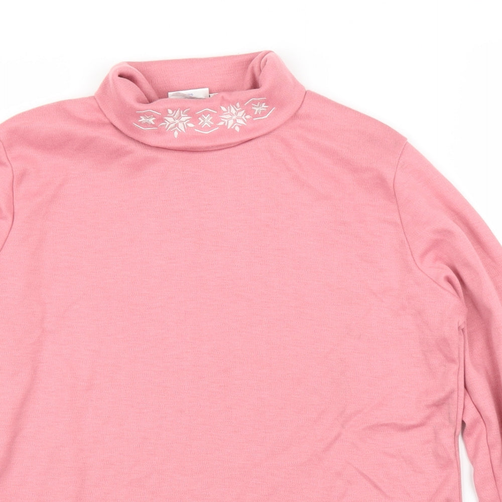 Afibel Womens Pink   Basic Blouse Size 14