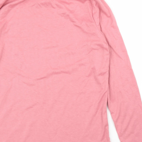 Afibel Womens Pink   Basic Blouse Size 14