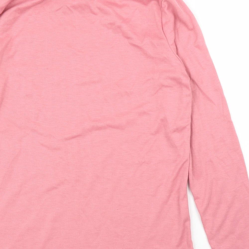 Afibel Womens Pink   Basic Blouse Size 14