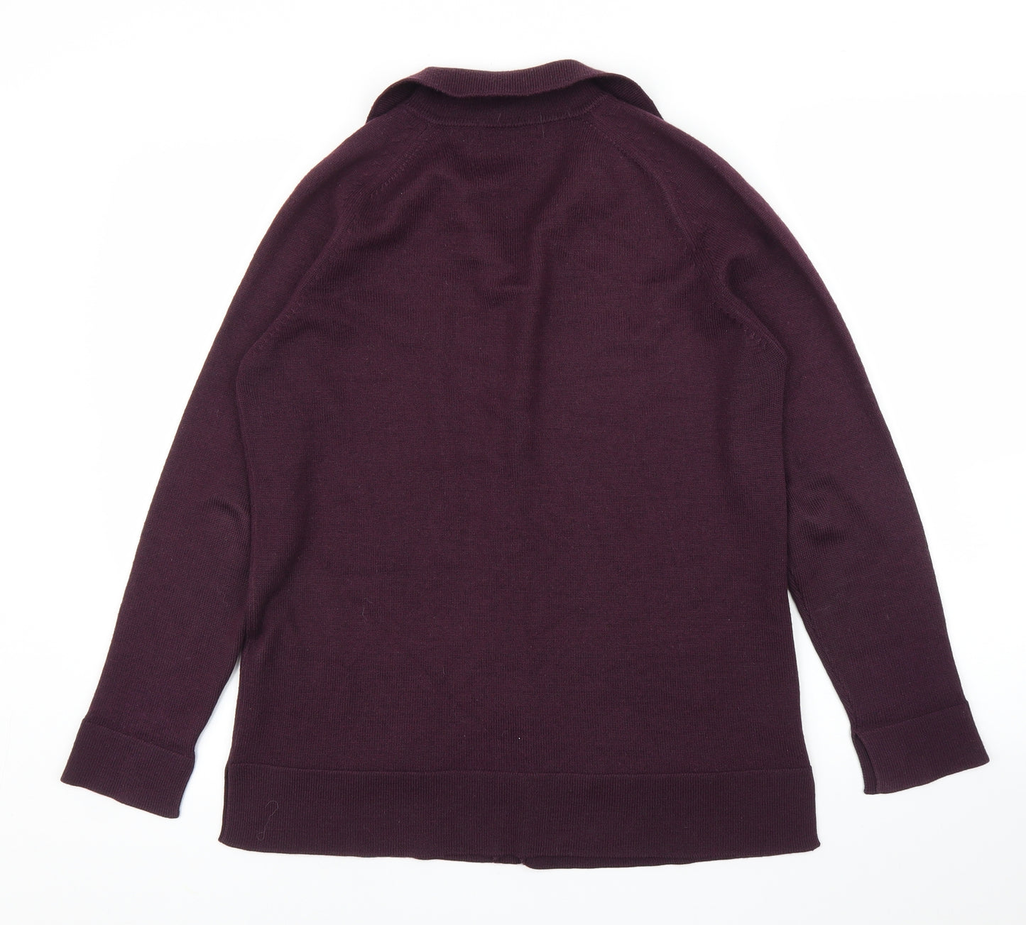 M&S Womens Purple   Cardigan Jumper Size 14