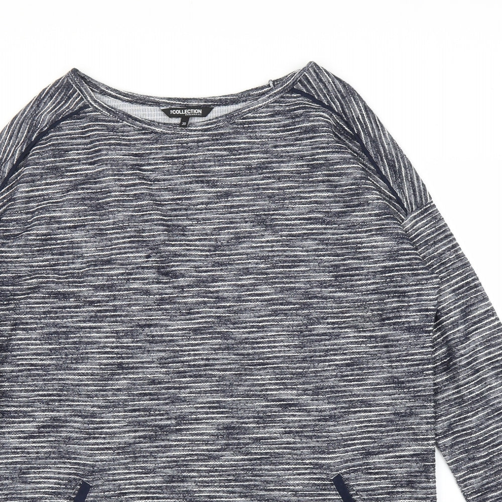 Debenhams Womens Blue   Tunic Blouse Size 20