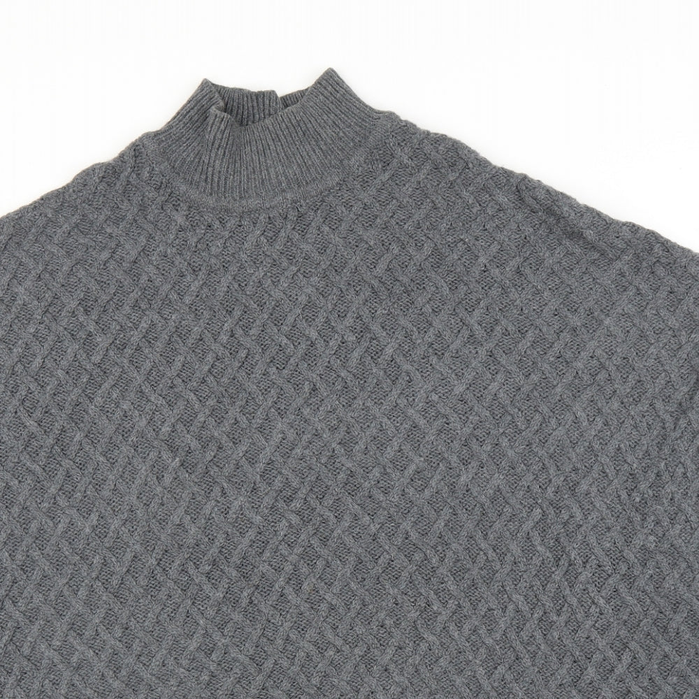 Amaryllis Womens Grey   Cardigan Jumper Size M  - Poncho