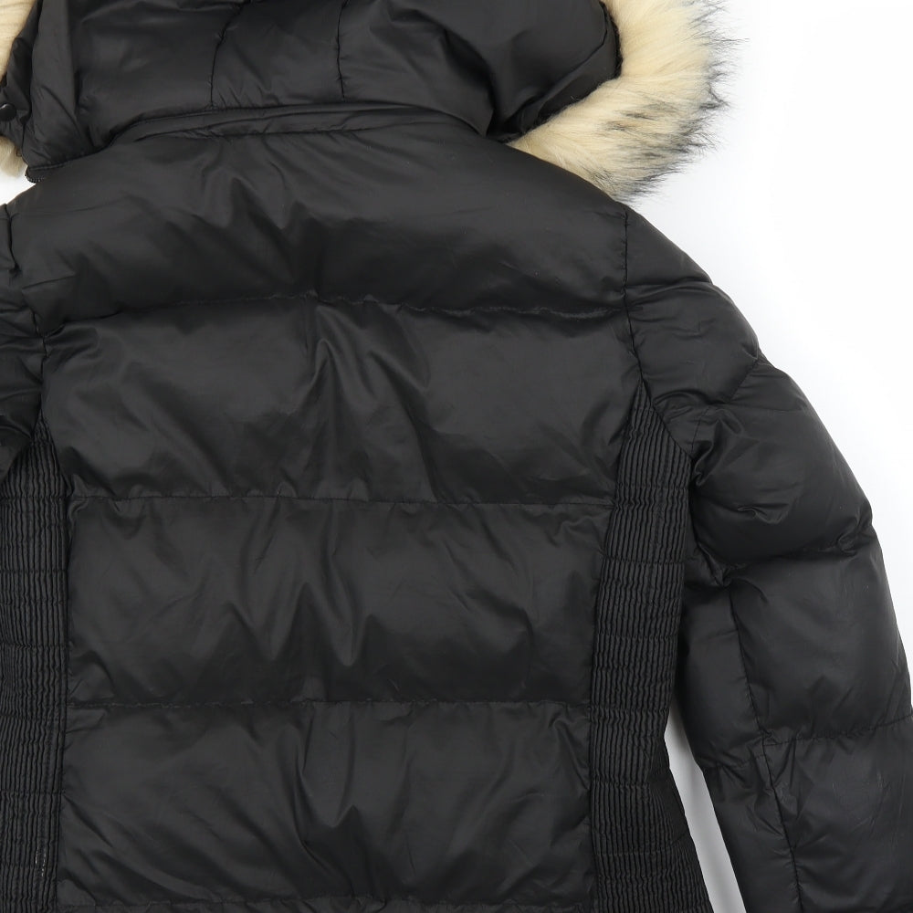 Quiz Womens Black   Puffer Jacket Coat Size 14