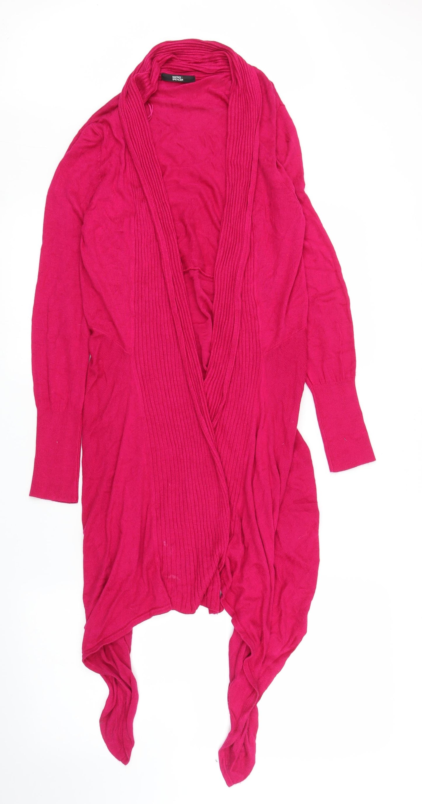 M&S Womens Pink   Cardigan Jumper Size 12