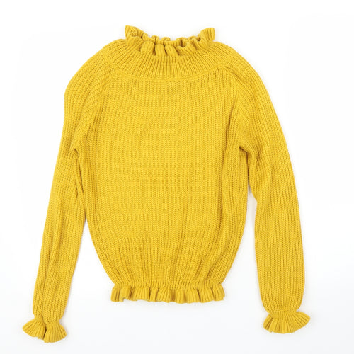 New Look Womens Yellow   Pullover Jumper Size L