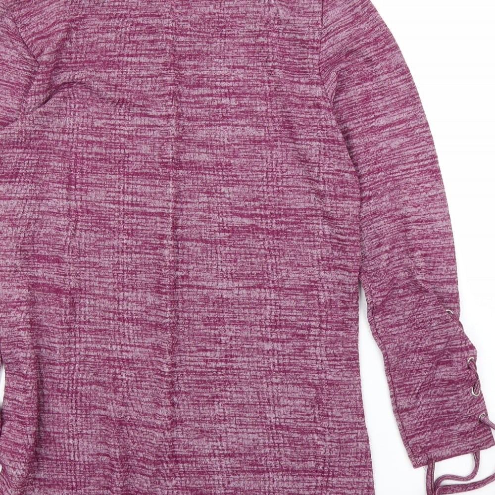 Klass Womens Purple   Basic Blouse Size S