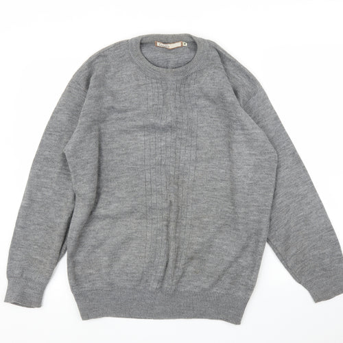 Cavallio Mens Grey   Pullover Jumper Size M