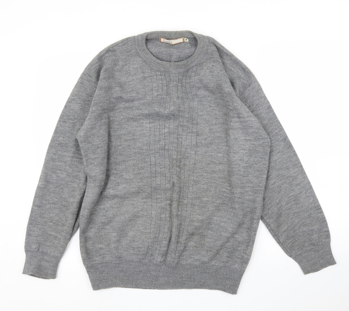 Cavallio Mens Grey   Pullover Jumper Size M