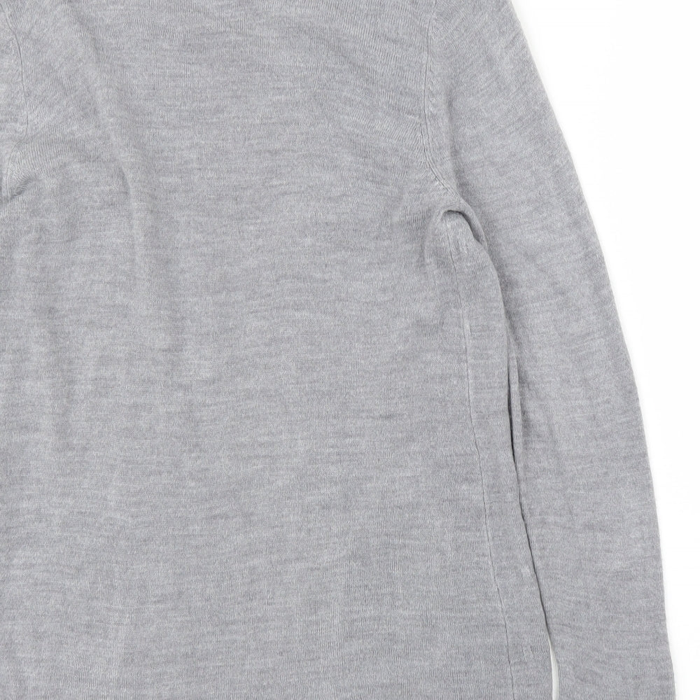 Maine Womens Grey   Cardigan Jumper Size M