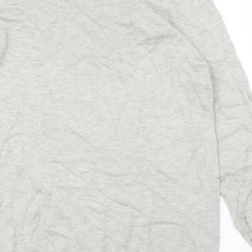 Dorothy Perkins Womens Grey Floral  Pullover Jumper Size 10