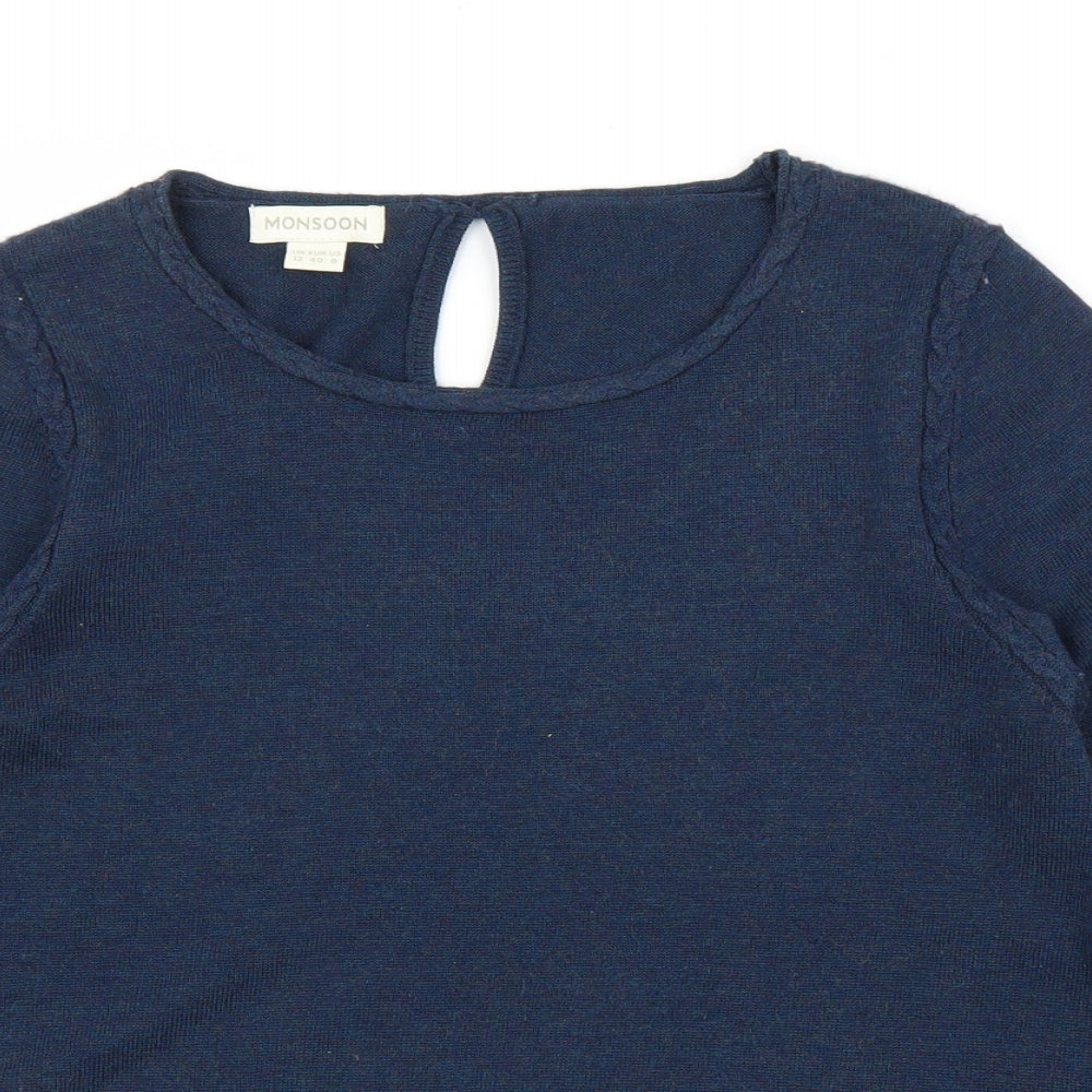 Monsoon Womens Blue   Basic Blouse Size 12