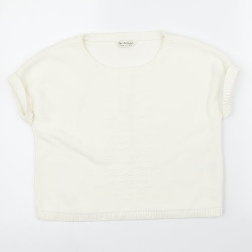 Miss Selfridge Womens White   Pullover Jumper Size 6