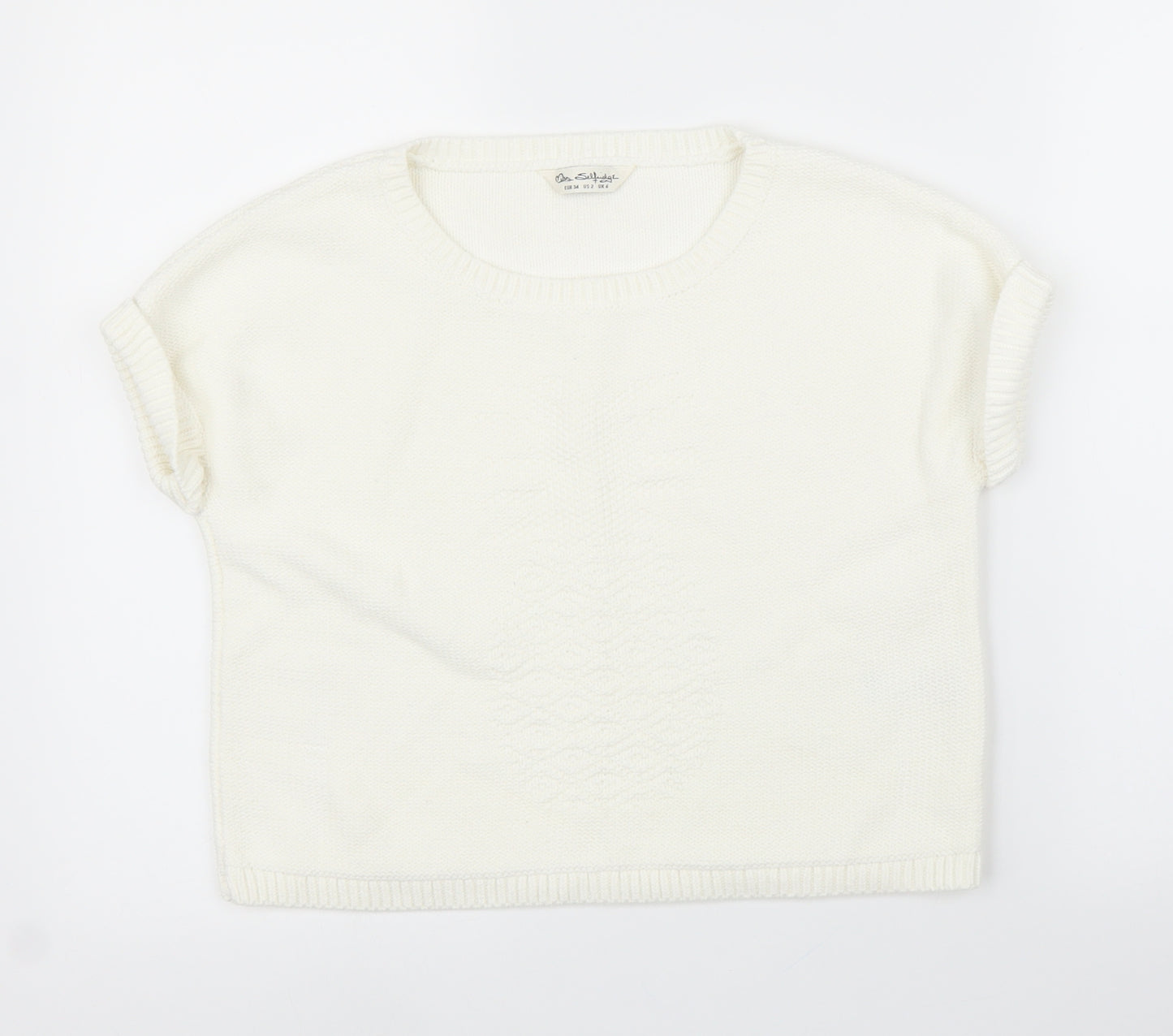 Miss Selfridge Womens White   Pullover Jumper Size 6
