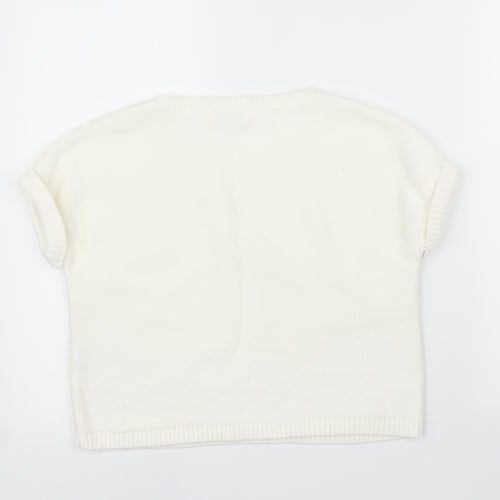 Miss Selfridge Womens White   Pullover Jumper Size 6