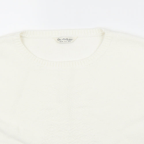 Miss Selfridge Womens White   Pullover Jumper Size 6