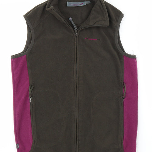 Mountain Life Womens Brown   Full Zip Jumper Size 8