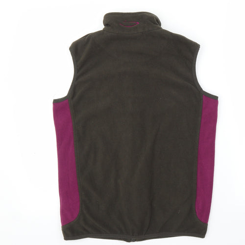 Mountain Life Womens Brown   Full Zip Jumper Size 8