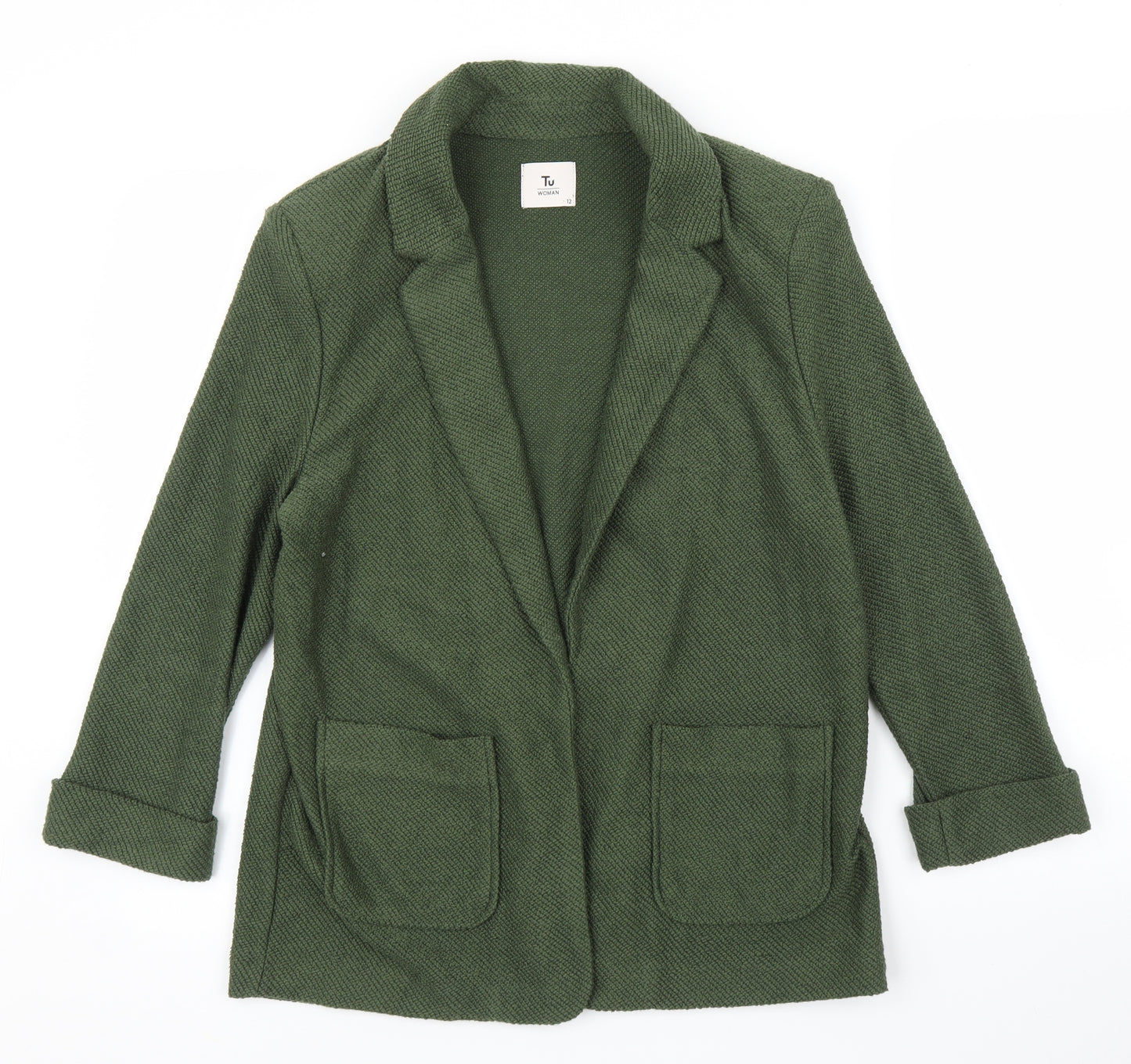TU Womens Green   Cardigan Jumper Size 12  - Jacket