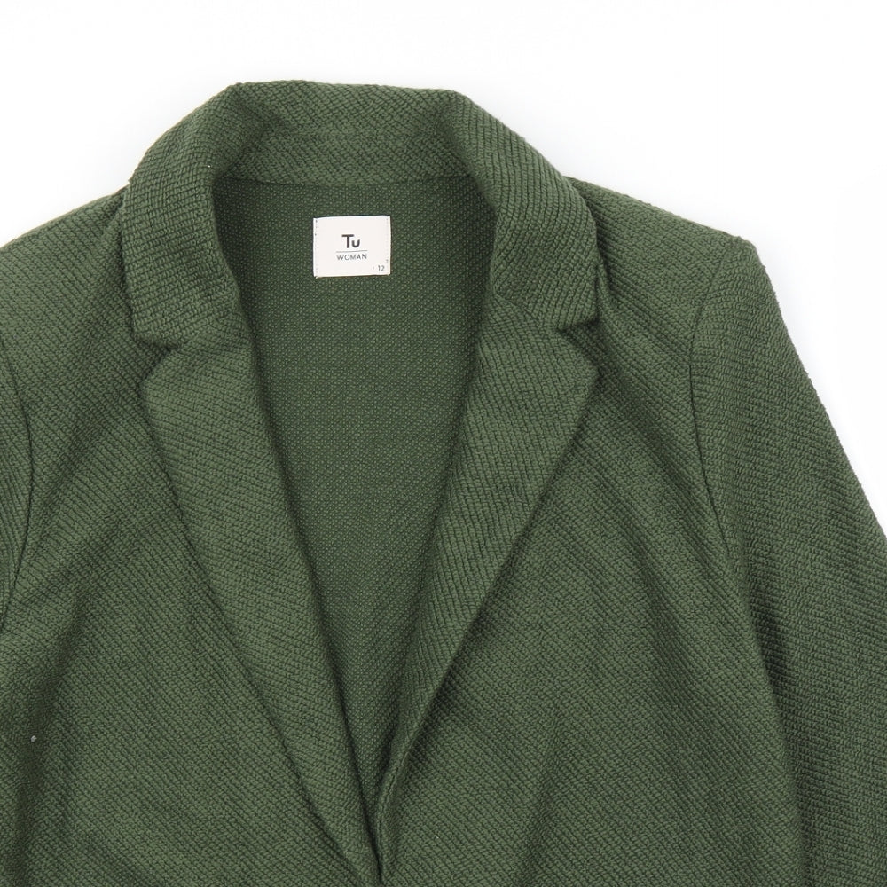 TU Womens Green   Cardigan Jumper Size 12  - Jacket