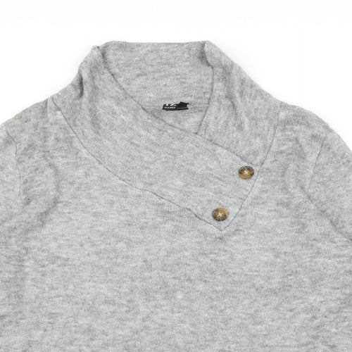 Izabel Womens Grey   Pullover Jumper Size 16