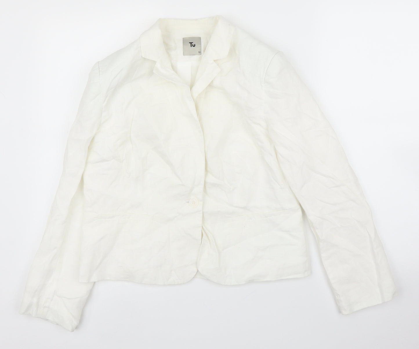 TU Womens White   Cardigan Jumper Size 12