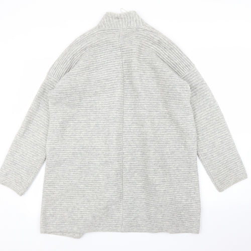 M&S Womens Grey   Cardigan Jumper Size M