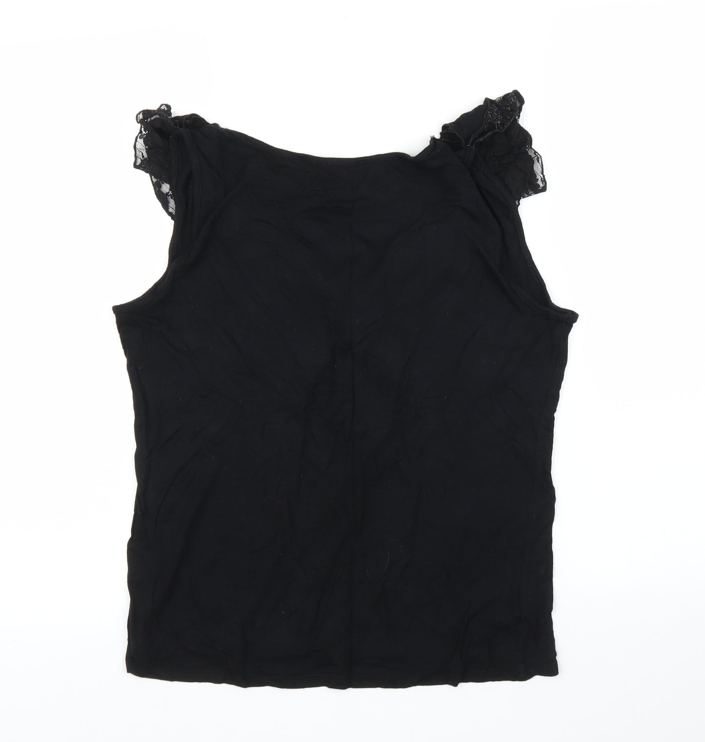 Soon Womens Black   Basic Tank Size 14