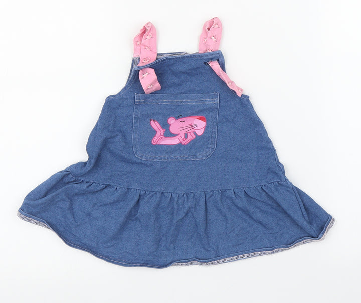RESERVED Girls Blue  Denim A-Line  Size 9-12 Months