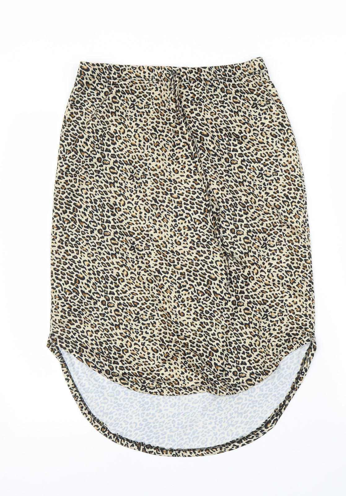 SheIn Womens Beige Animal Print  Basic Blouse Size M  - Leopard print