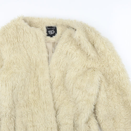 New Look Girls Ivory   Overcoat Coatigan Size 14 Years